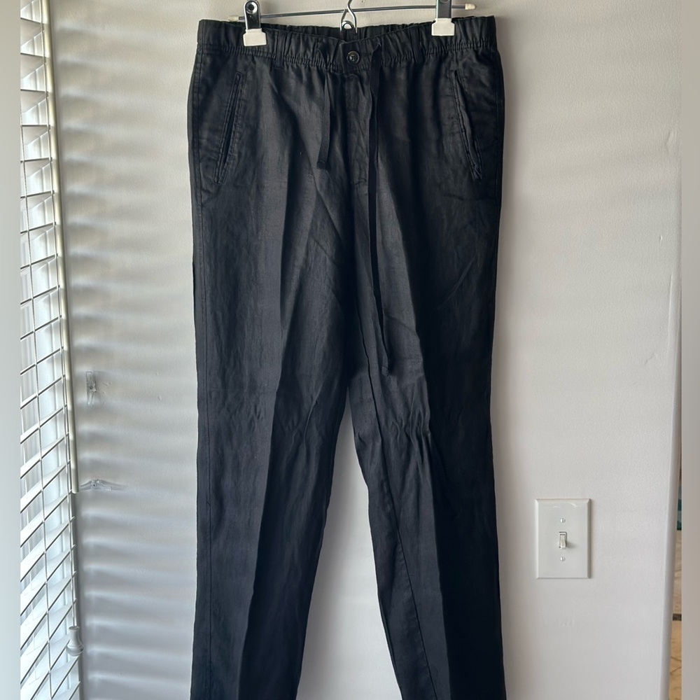 Drawstring linen pants